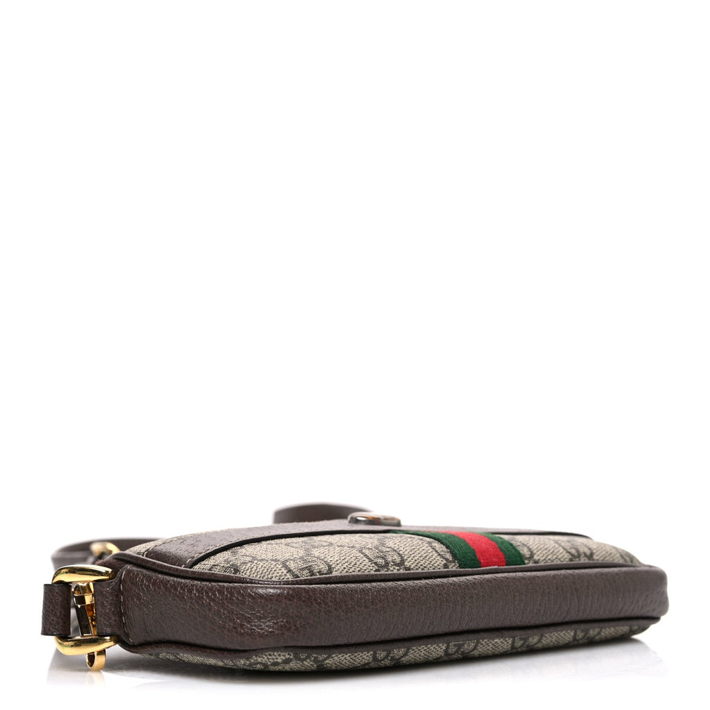 GG Supreme Monogram Web Mini Ophidia GG Bag Brown wholesalehk.shop
