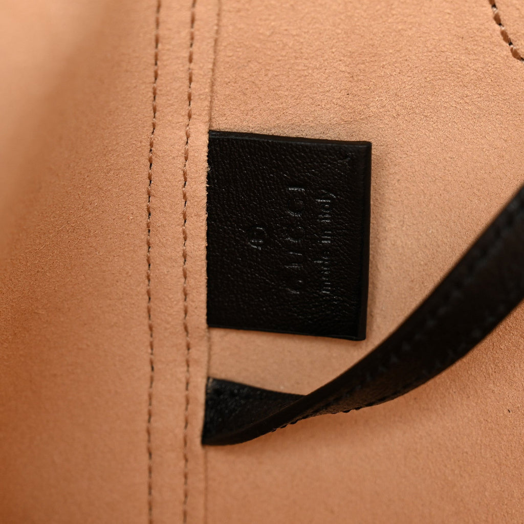 New Sakai Calfskin Lux Small Dahlia Tote Black wholesalehk.shop