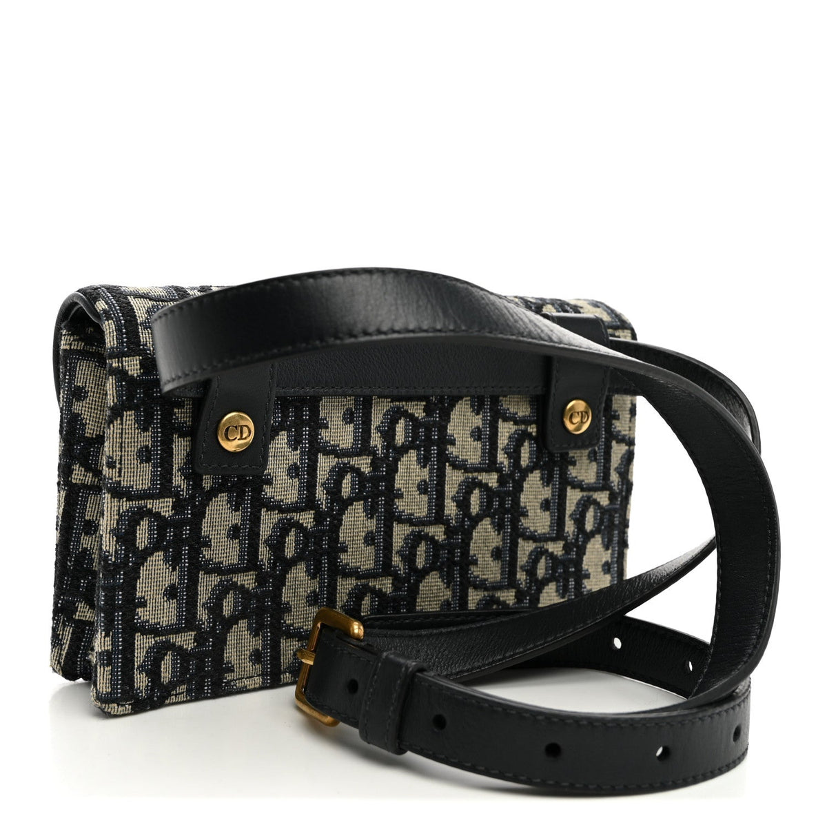 Oblique Saddle Belt Bag Blue wholesalehk.shop