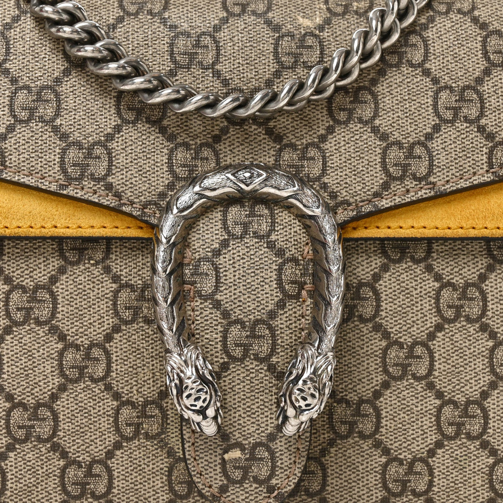 GG Supreme Monogram Mini Dionysus Shoulder Bag Yellow wholesalehk.shop