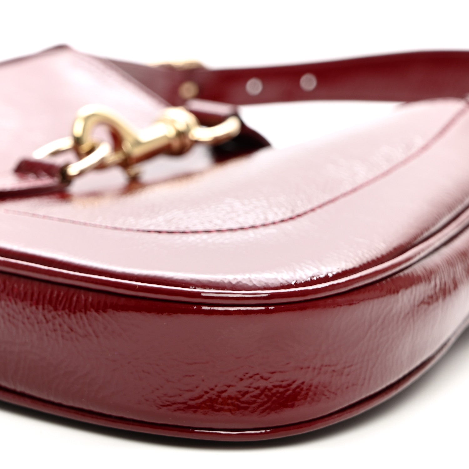 Patent Calfskin Small Jackie Shoulder Bag Rosso £¨ Direct shipment via from wholesalehk.shop