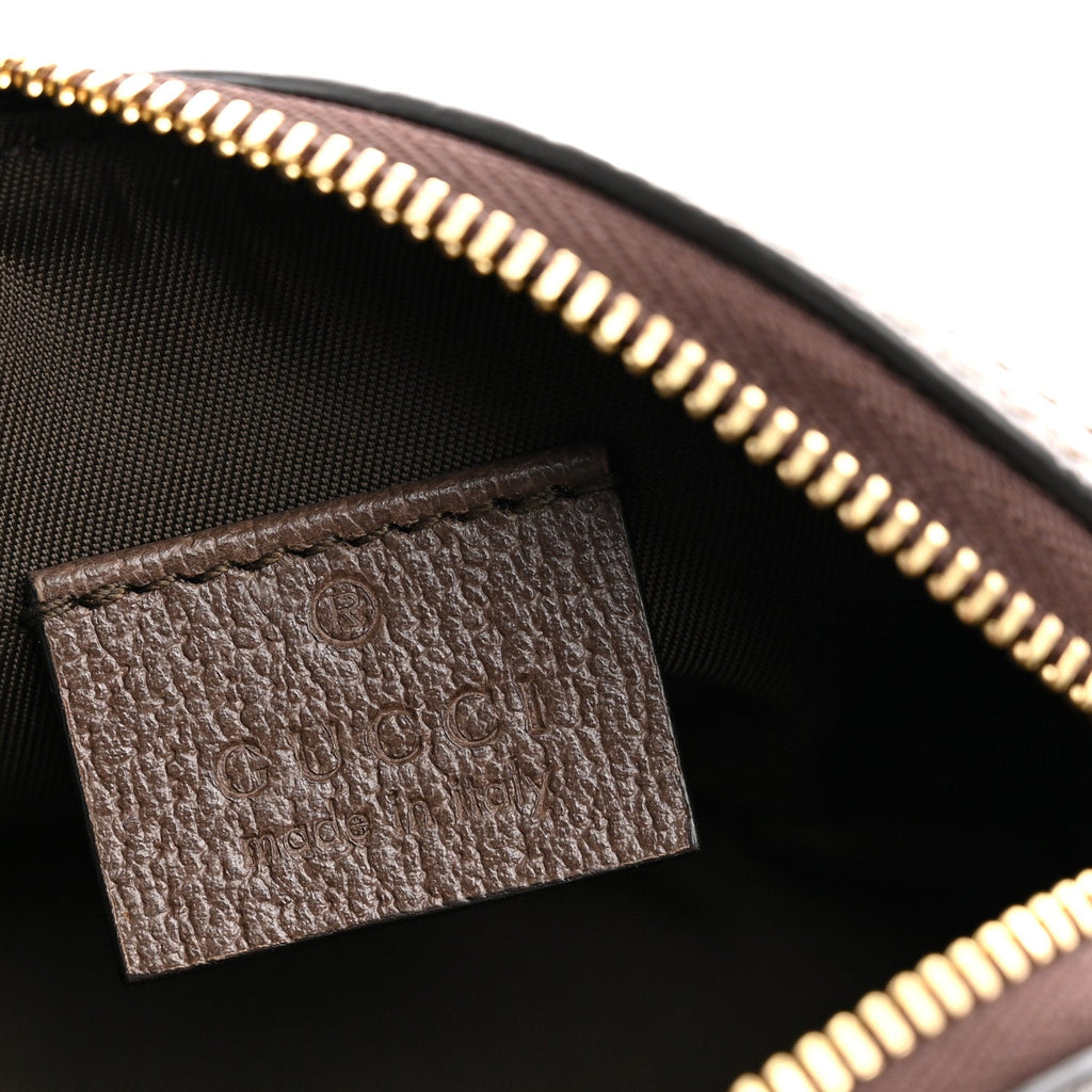 GG Supreme Monogram Web Ophidia Dome Key Pouch Beige New Acero wholesalehk.shop