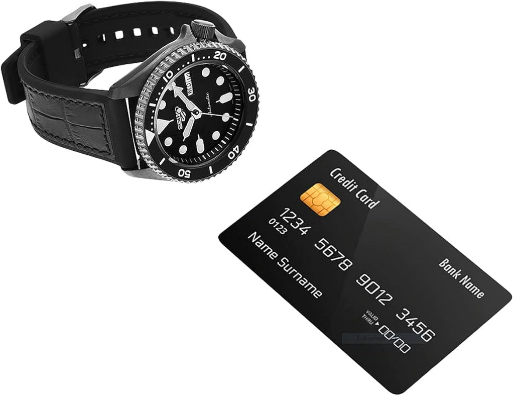 Seiko 5 Sport Automatic Black Dial Black Silicone Strap Watch For Men - SRPD65K3 wholesalehk.shop