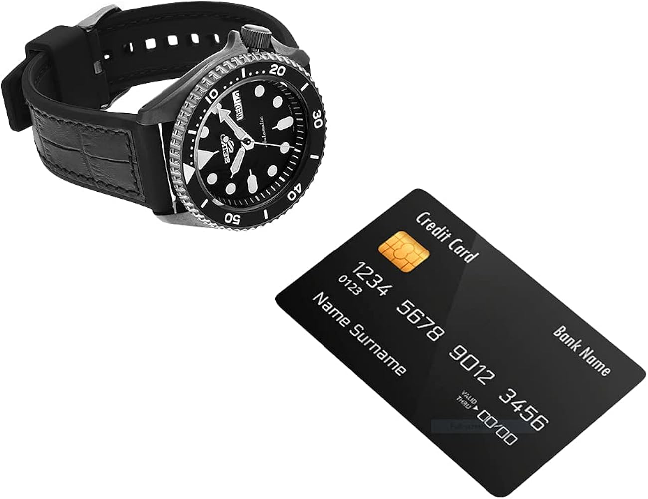 Seiko 5 Sport Automatic Black Dial Black Silicone Strap Watch For Men - SRPD65K3 wholesalehk.shop