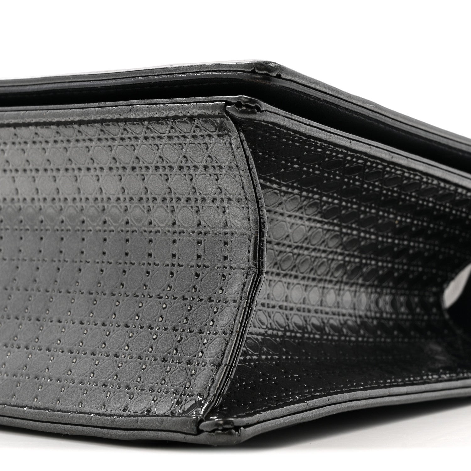 Metallic Patent Micro-Cannage Medium Diorama Flap Bag Onyx Black ¡§ Direct shipment via from wholesalehk.shop