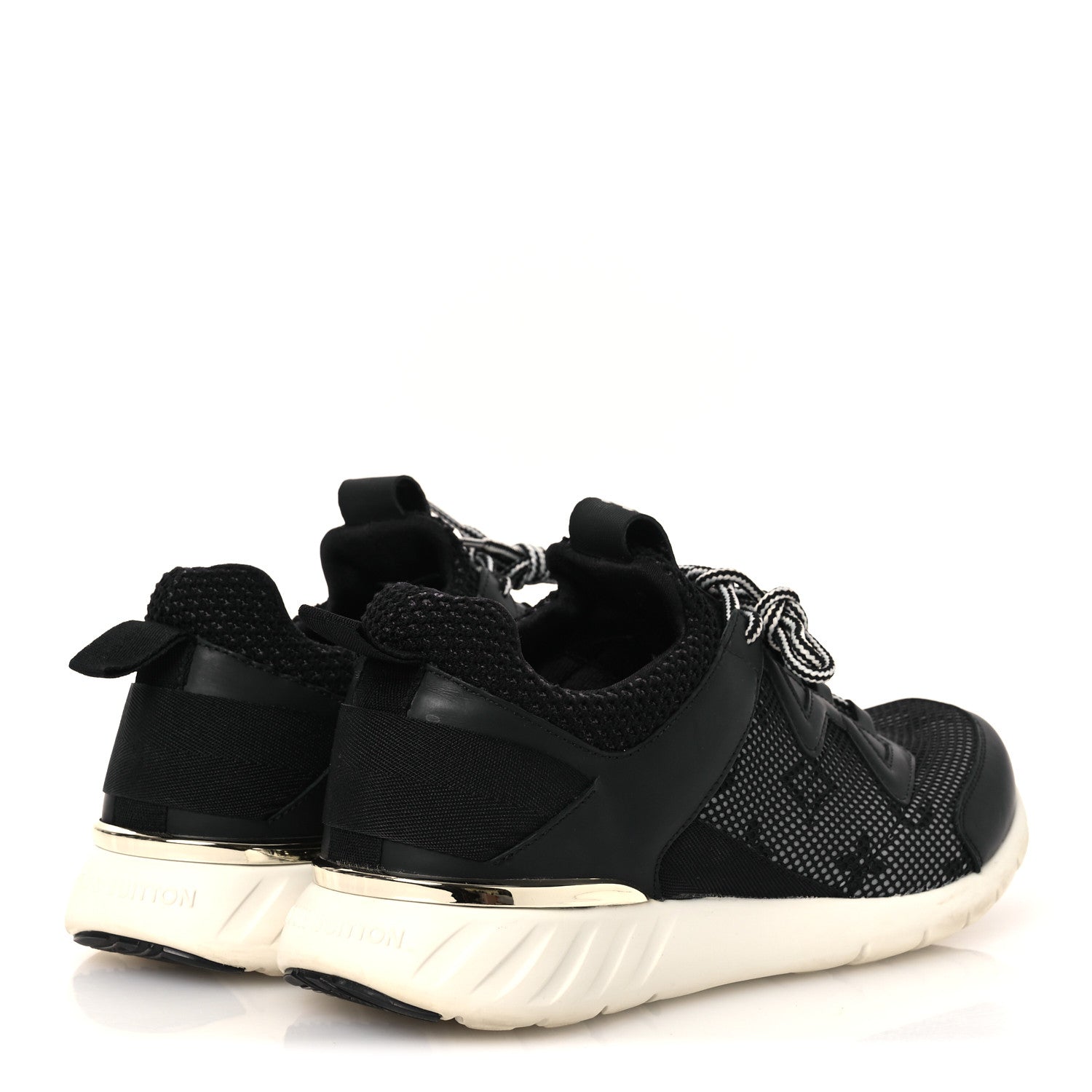 Technical Nylon Monogram Rubber Aftergame Sneakers 37 Black £¨ Direct shipment via from wholesalehk.shop
