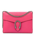 Dollar Calfskin Crystal Mini Dionysus Chain Wallet Box Pink wholesalehk.shop