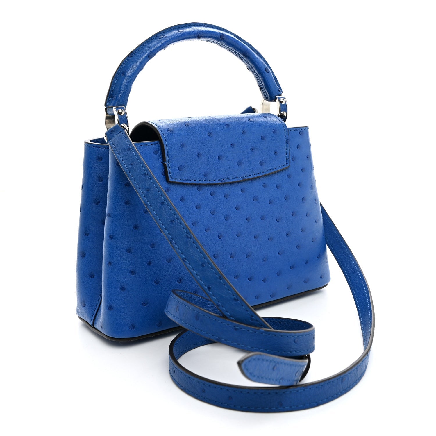 Ostrich Capucines Mini Saphir £¨ Direct shipment via from wholesalehk.shop