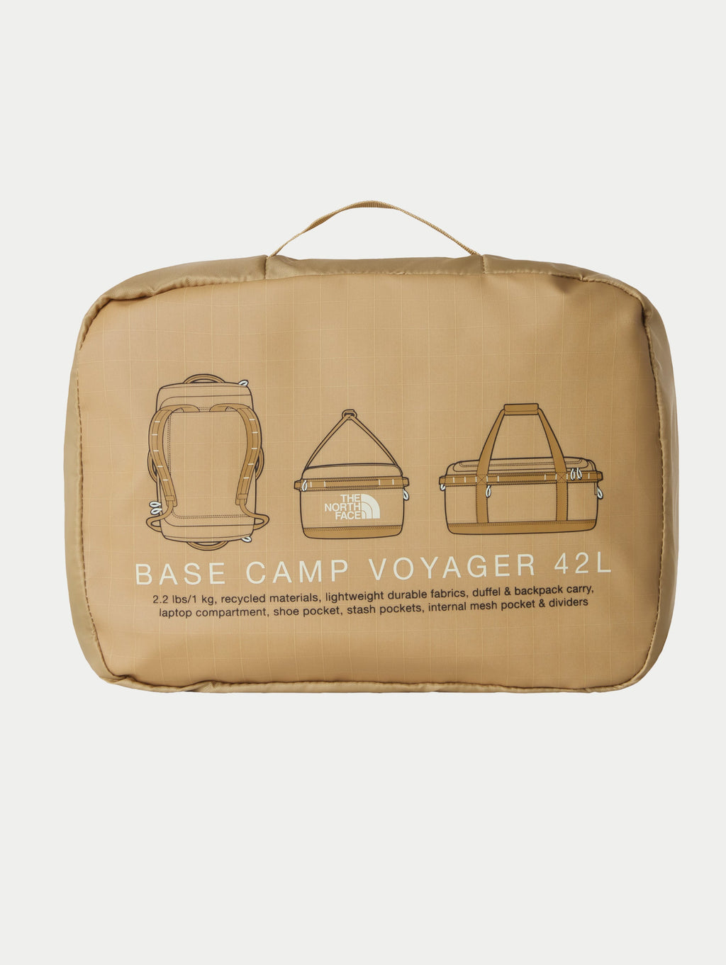 2026 New Arrival Borsone Base Camp Vojager 42 Litri Khaki Stone wholesalehk.shop