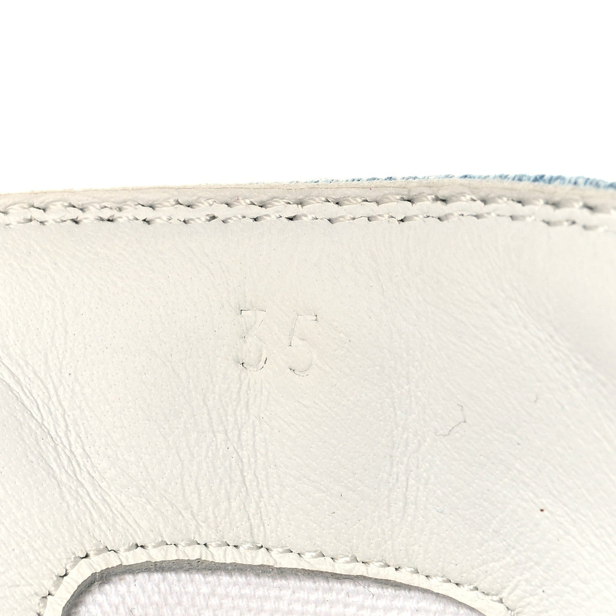 Denim Illico High Top Sneakers 35 Bleu Clair White wholesalehk.shop