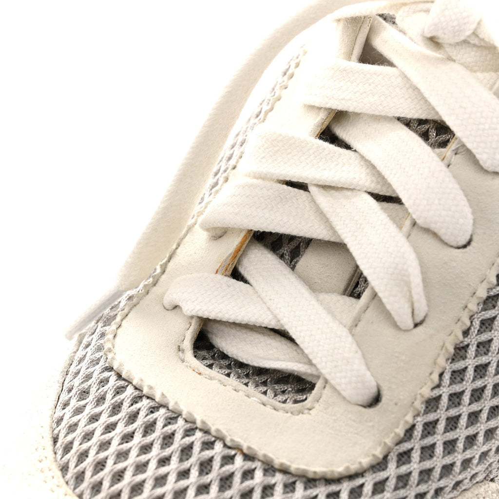 Air Mesh Suede Goatskin Bouncing Sneakers 35 Gris Lulea White wholesalehk.shop