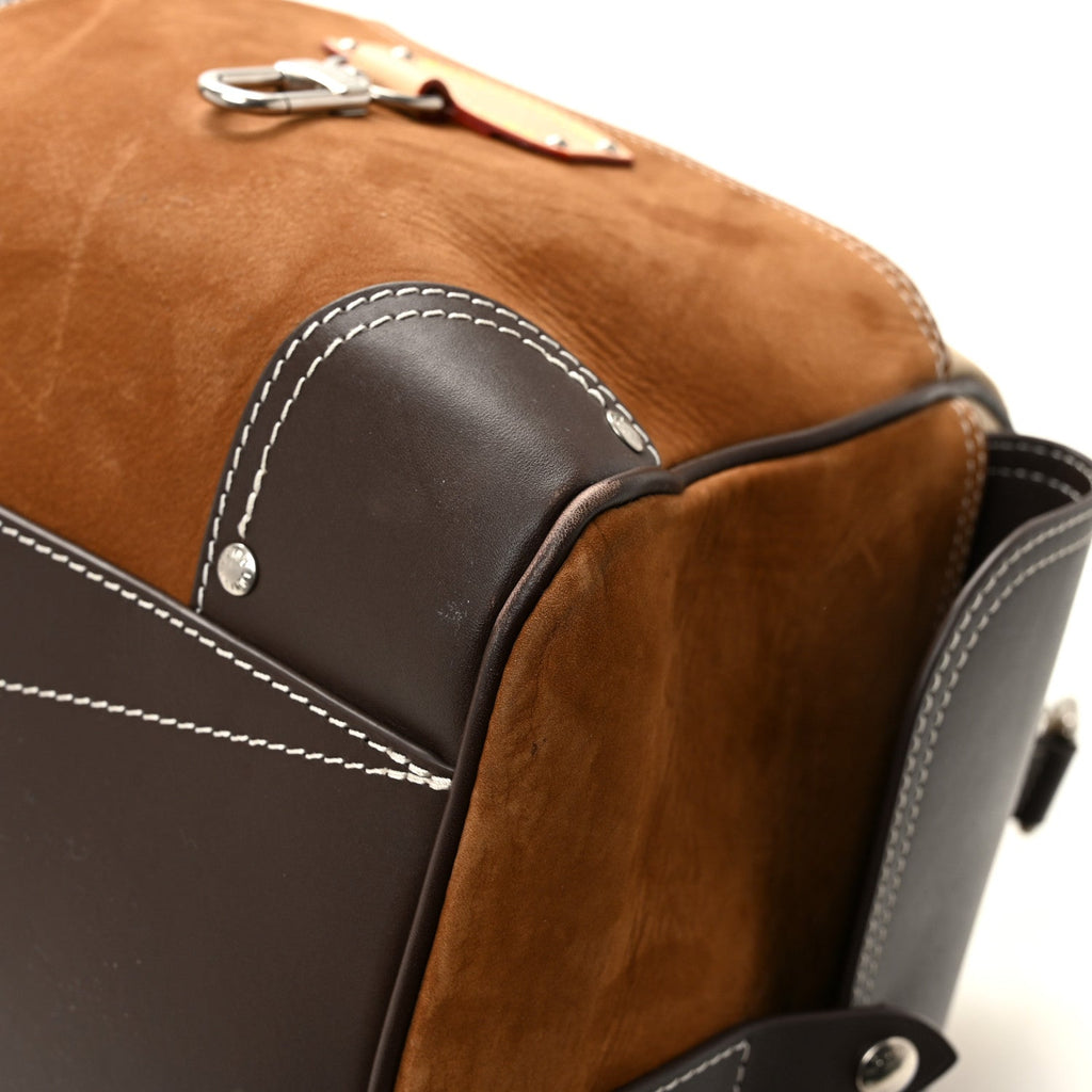 X NIGO Suede Monogram Keepall Bandouliere 50 Tan wholesalehk.shop
