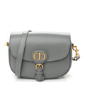 Box Calfskin Medium Bobby Flap Gray wholesalehk.shop