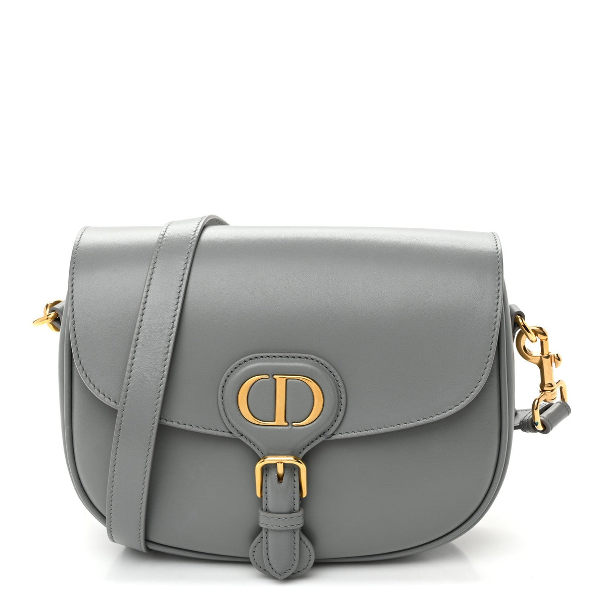 Box Calfskin Medium Bobby Flap Gray wholesalehk.shop