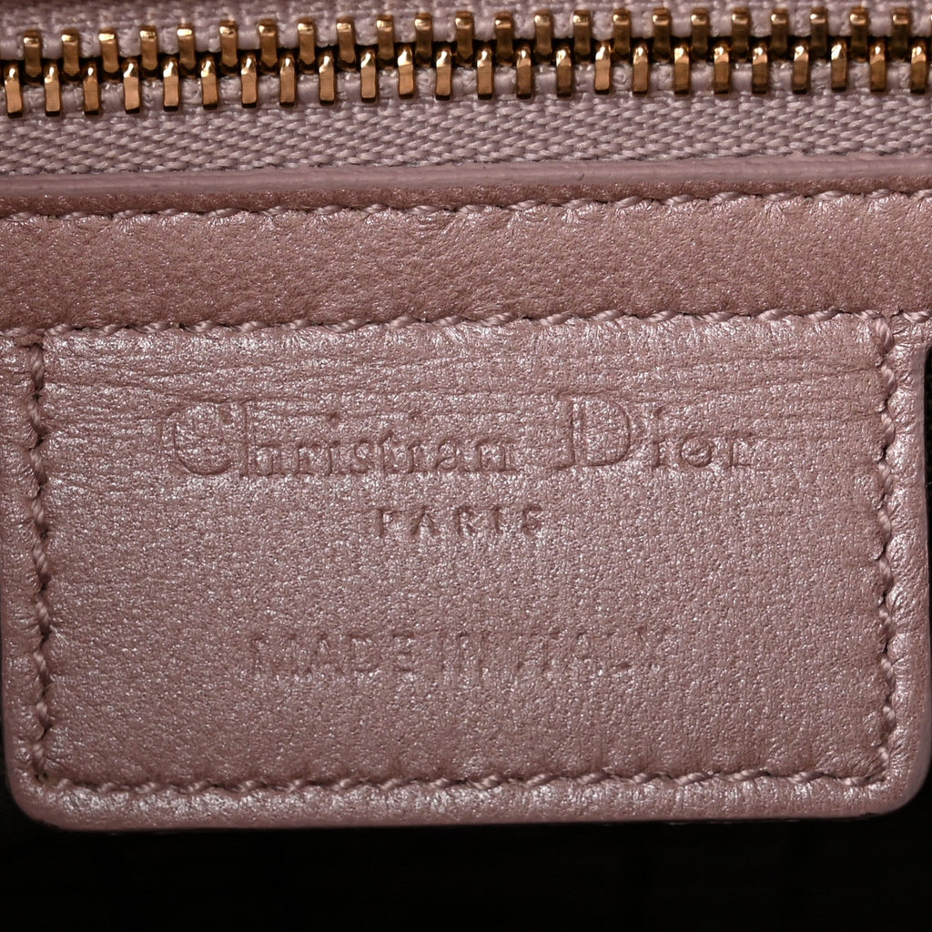 Pearly Lambskin Cannage Medium Lady Dior Lotus wholesalehk.shop