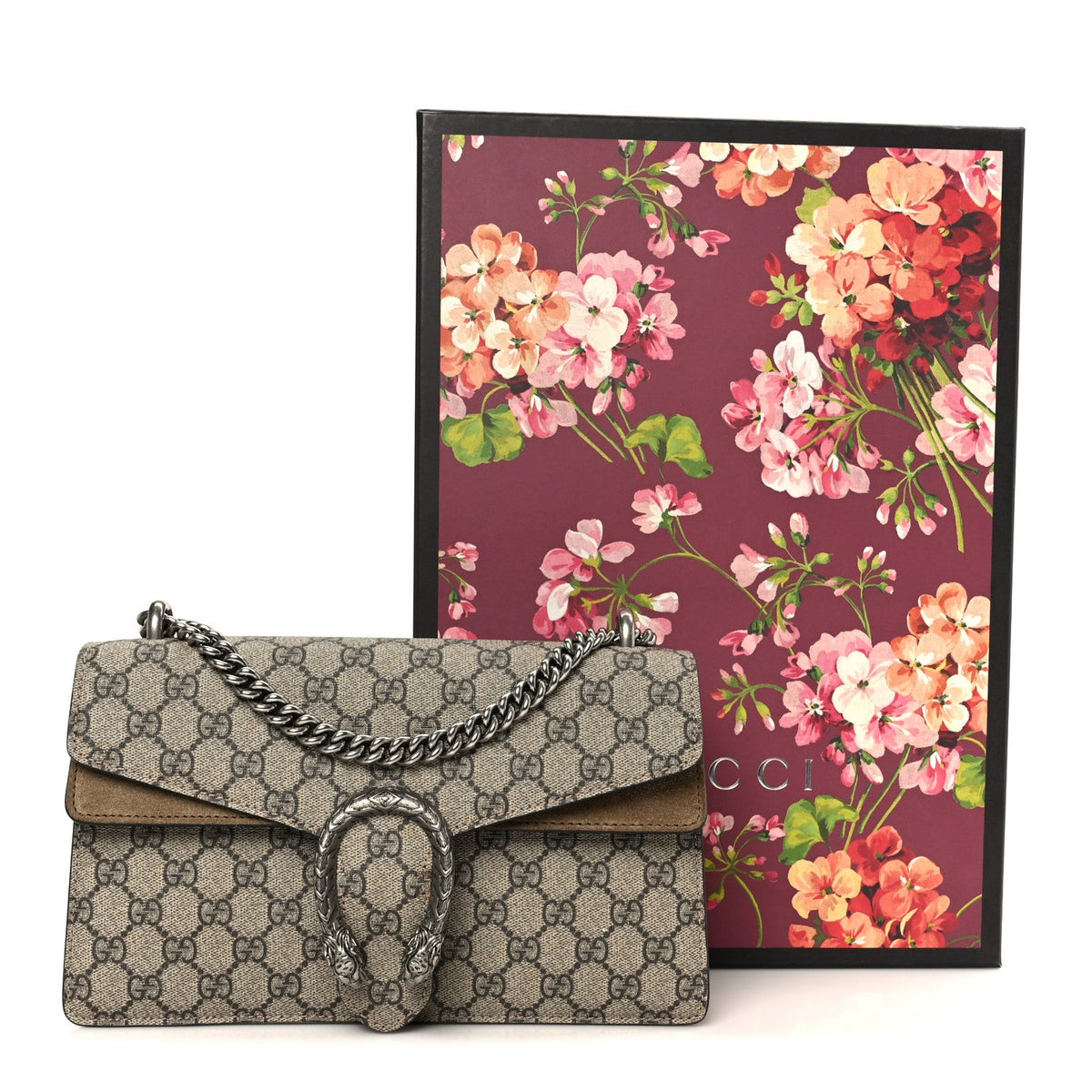 GG Supreme Monogram Small Dionysus Shoulder Bag Taupe wholesalehk.shop