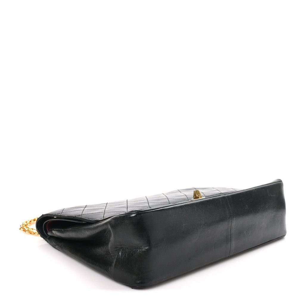 Lambskin Quilted Medium Double Flap Bijoux Chain Black wholesalehk.shop