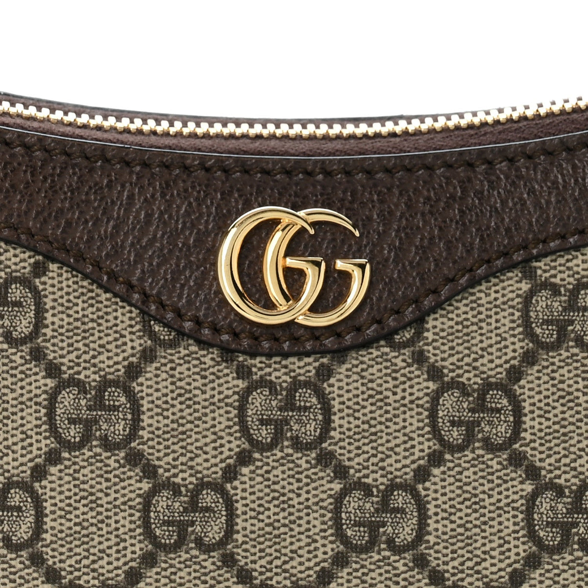 GG Supreme Monogram Textured Dollar Calfskin Small Ophidia Hobo Beige Ebony New Acero wholesalehk.shop