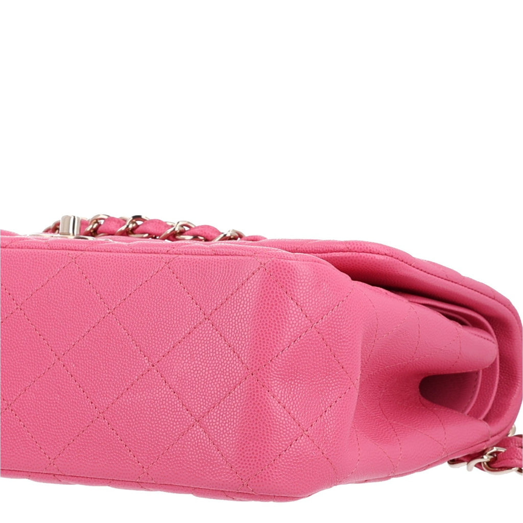 Caviar Quilted Jumbo Double Flap Pink wholesalehk.shop