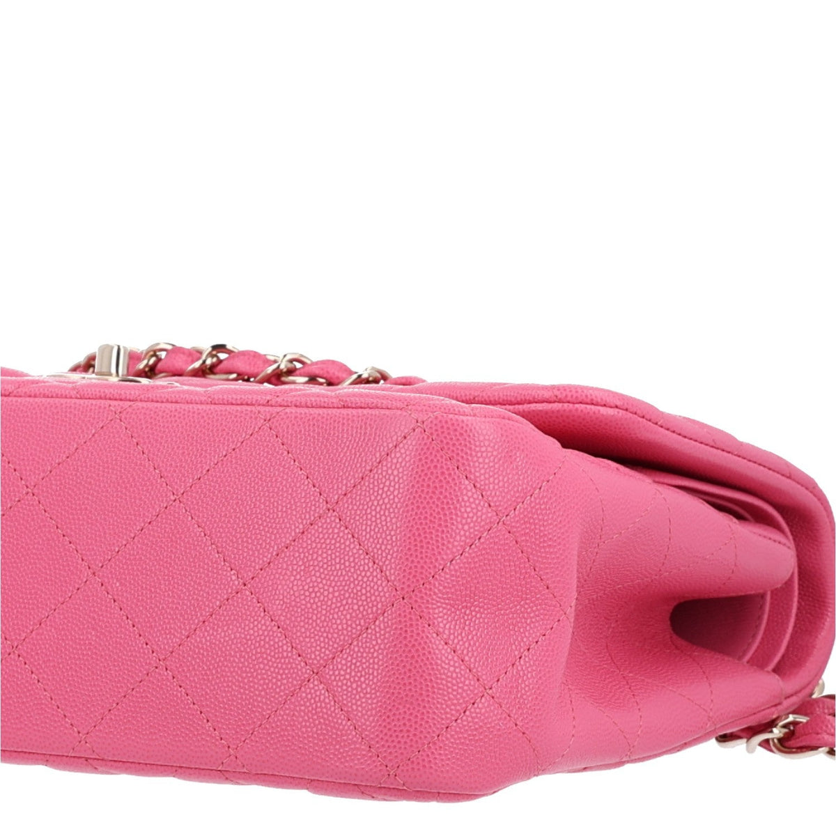 Caviar Quilted Jumbo Double Flap Pink wholesalehk.shop