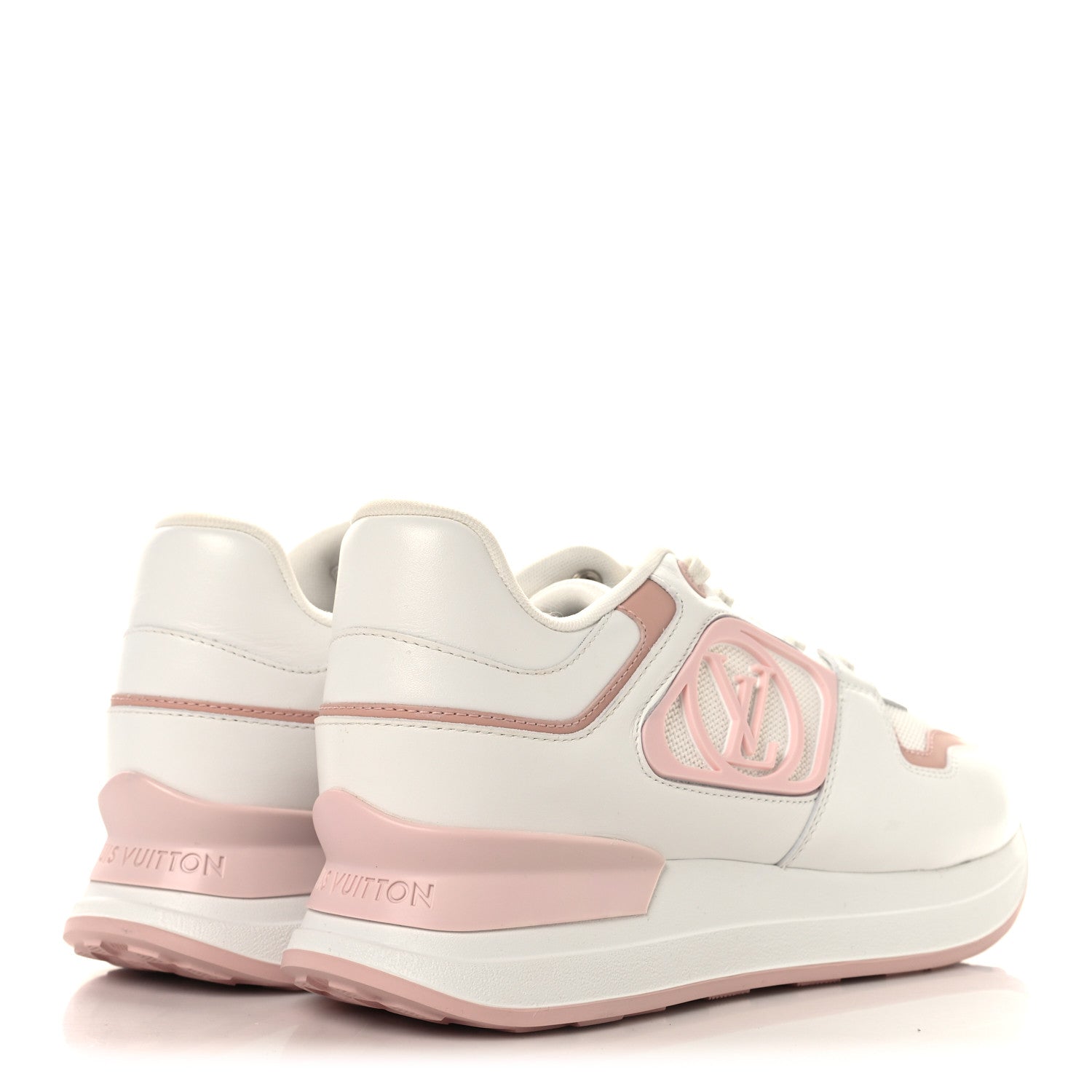 Calfskin Neo Run Away Sneakers 39 White Pink £¨ Direct shipment via from wholesalehk.shop