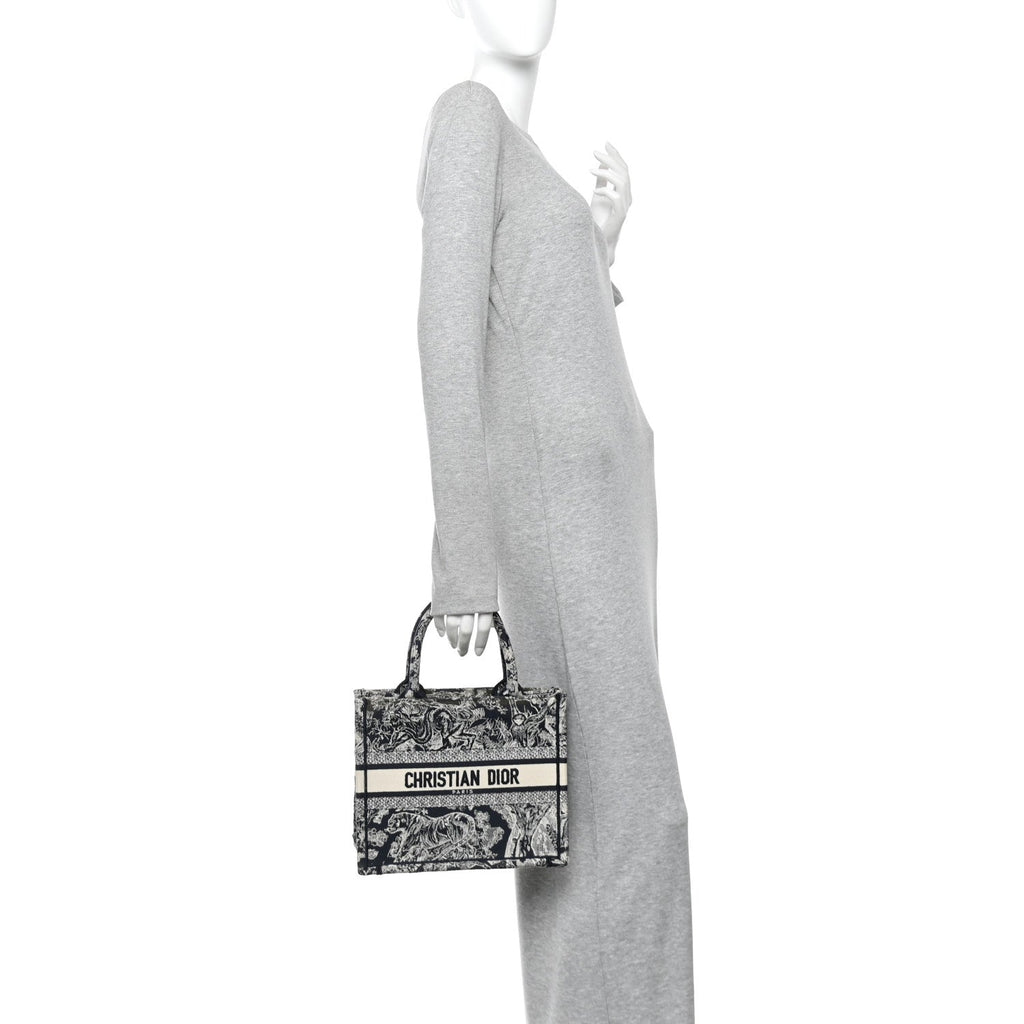 Canvas Embroidered Small Dioriviera Toile De Jouy Book Tote Blue £¨ Direct shipment via from wholesalehk.shop