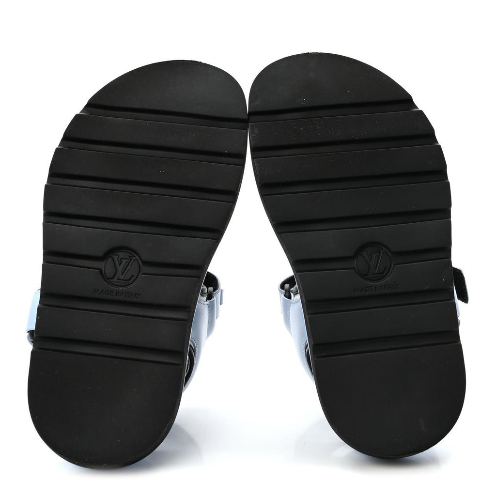 Calfskin Pool Pillow Flat Comfort Sandals 36 Blue £¨ Direct shipment via from wholesalehk.shop