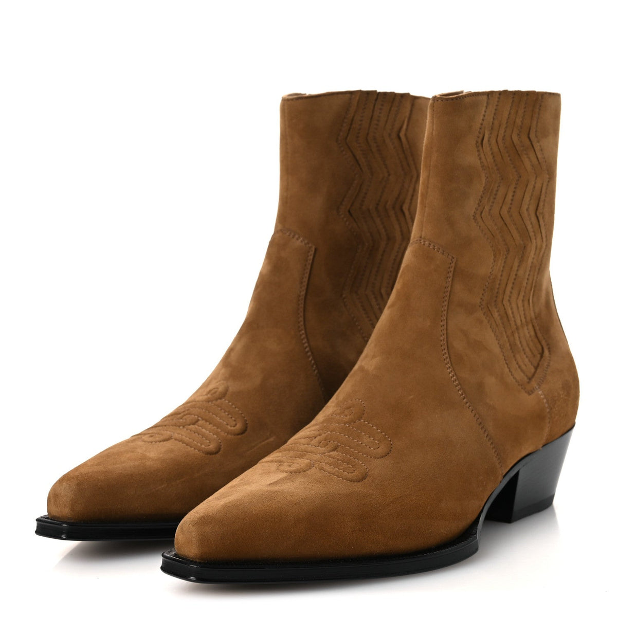 Suede Goatskin Womens Vegas 35 Ankle Boot 41 Brun Fume wholesalehk.shop