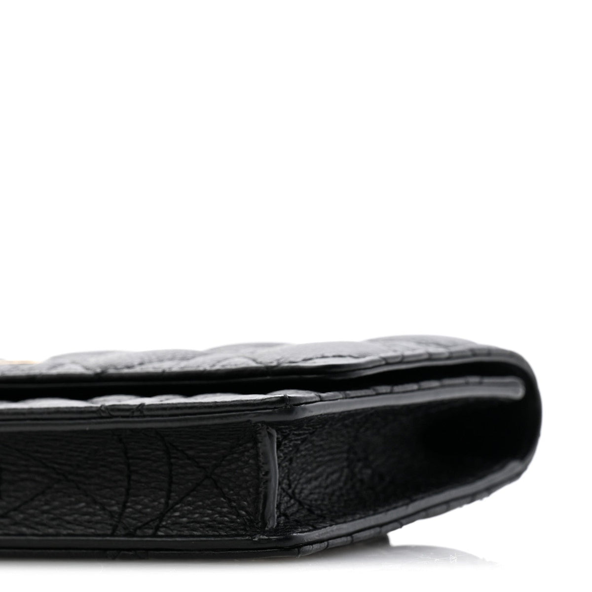 Supple Calfskin Cannage Caro Belt Pouch with Chain Black wholesalehk.shop