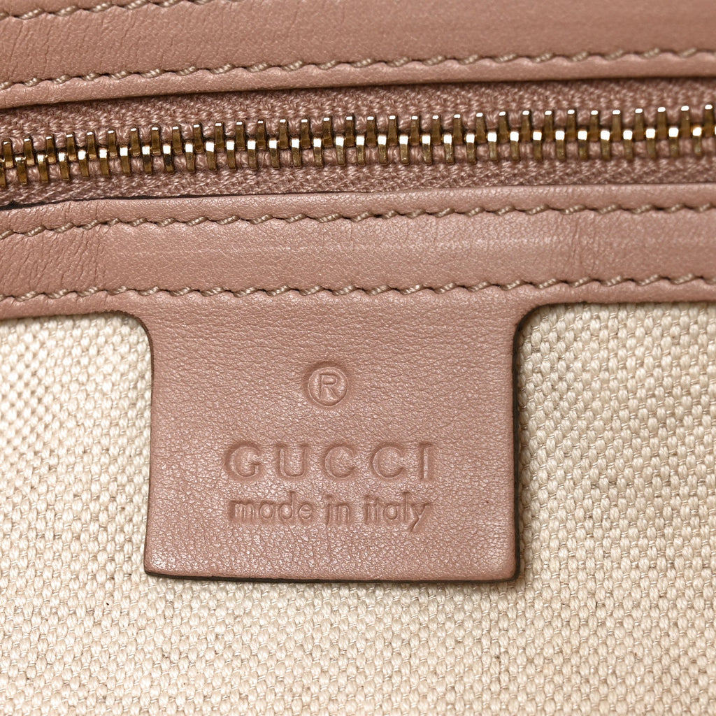 Guccissima Small Bree Zippered Tote Soft Pink £¨ Direct shipment via from wholesalehk.shop