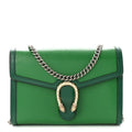 Azalea Calfskin Enamel Mini Dionysus Chain Wallet New Shamarock Emerald wholesalehk.shop