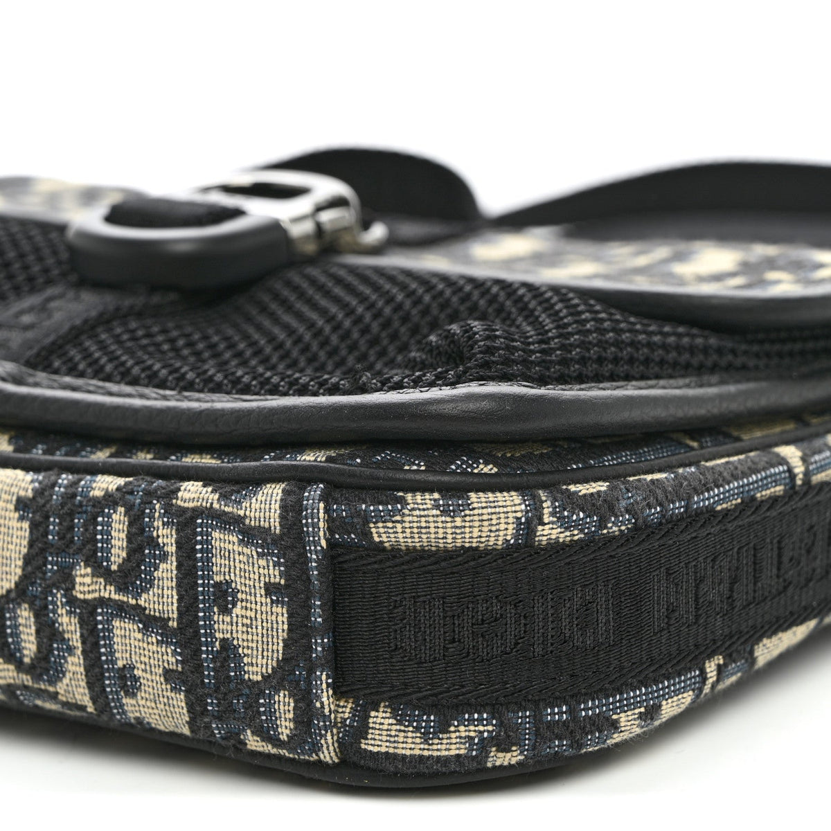 Oblique Jacquard Dior 8 Pouch With Strap Blue Black wholesalehk.shop