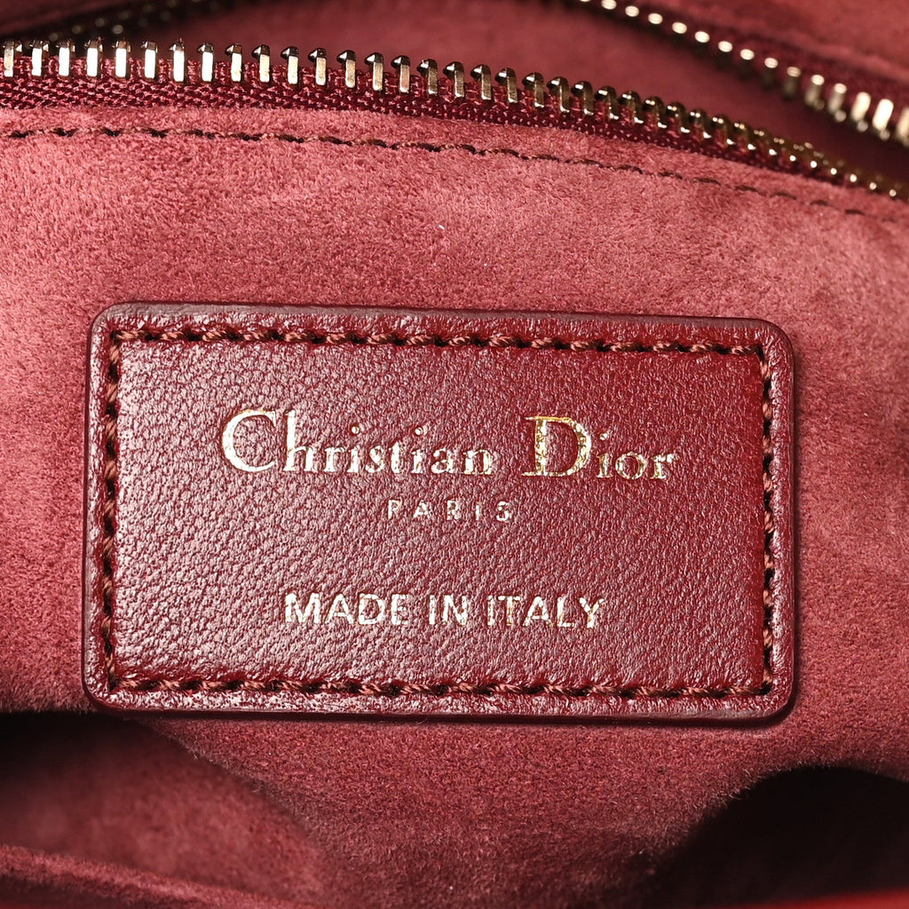 Lambskin Cannage Small My ABCDior Lady Bordeaux wholesalehk.shop