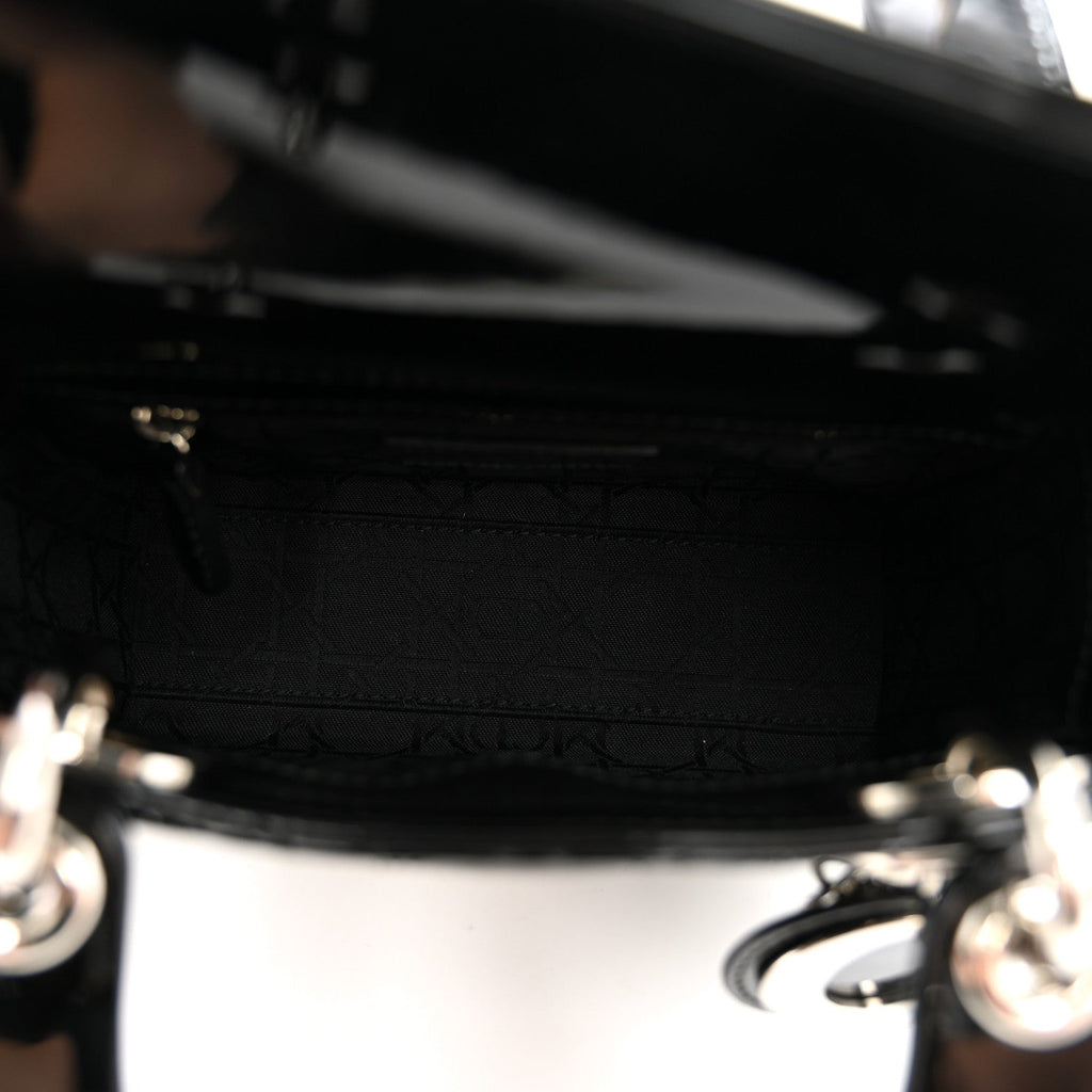 Patent Cannage Mini Lady Dior Black wholesalehk.shop