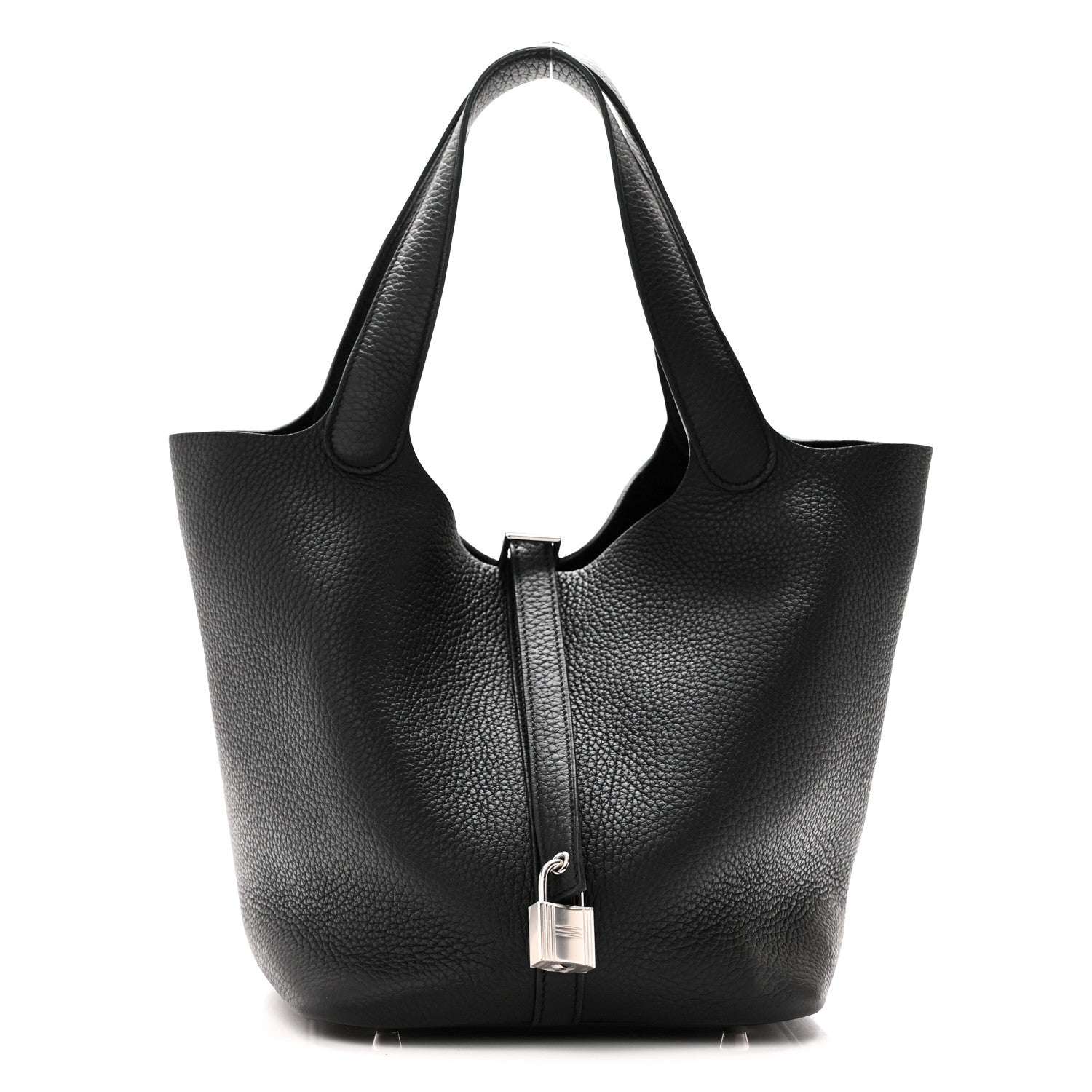 Taurillon Clemence Picotin Lock 22 MM  Black £¨ Direct shipment via from wholesalehk.shop