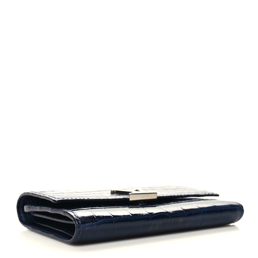 Crocodile Capucines Compact Wallet Saphir £¨ Direct shipment via from wholesalehk.shop