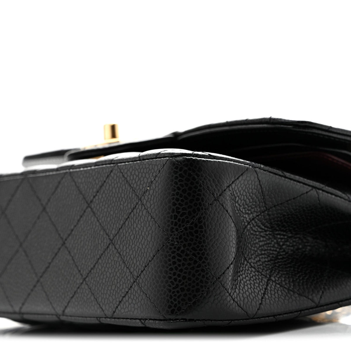 Caviar Quilted Small Double Flap Black wholesalehk.shop