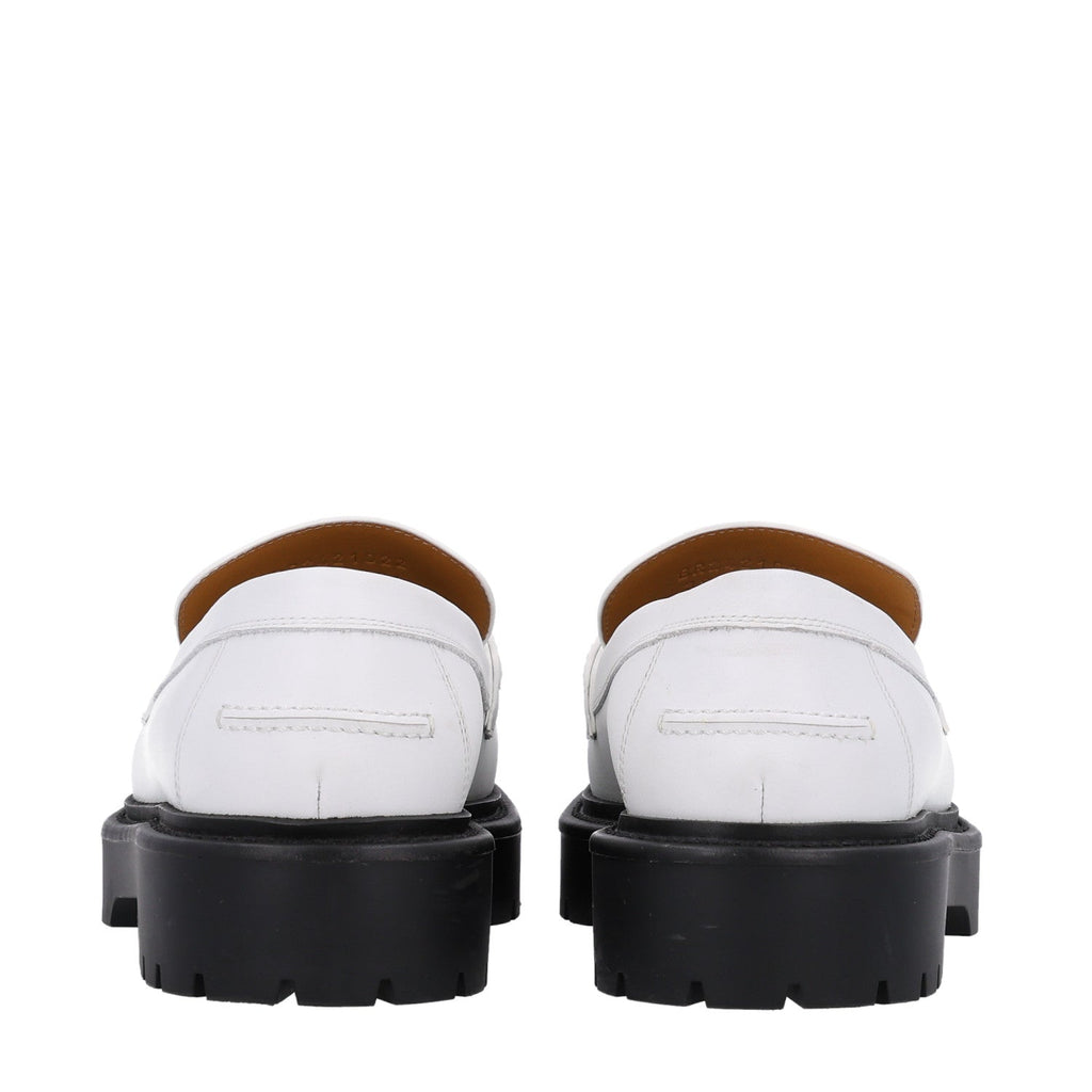 Calfskin Womens Icone Loafers 38.5 White wholesalehk.shop
