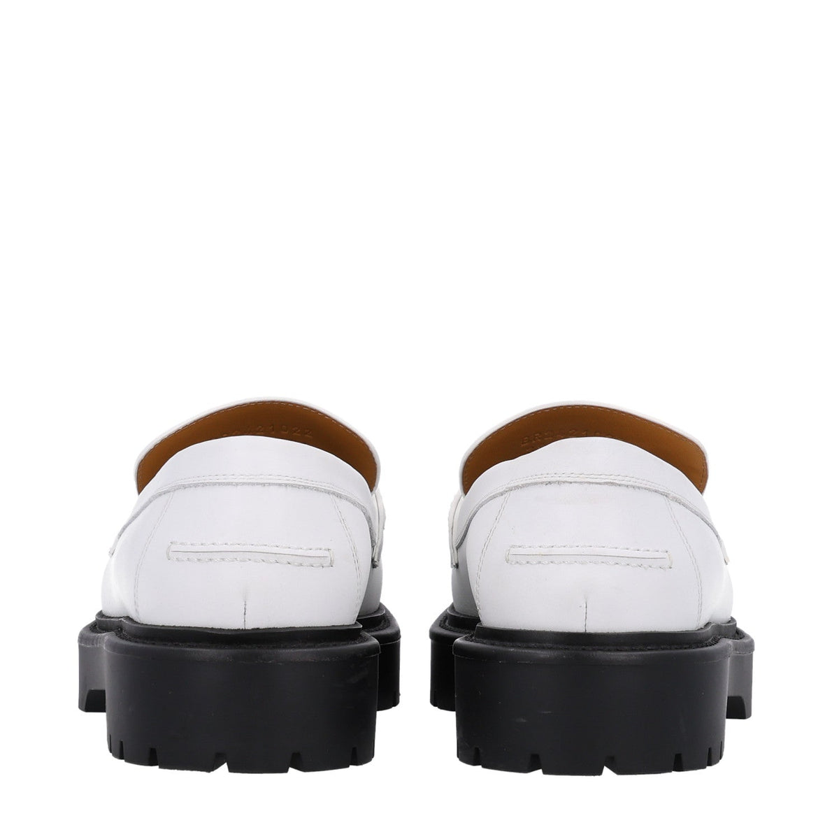 Calfskin Womens Icone Loafers 38.5 White wholesalehk.shop