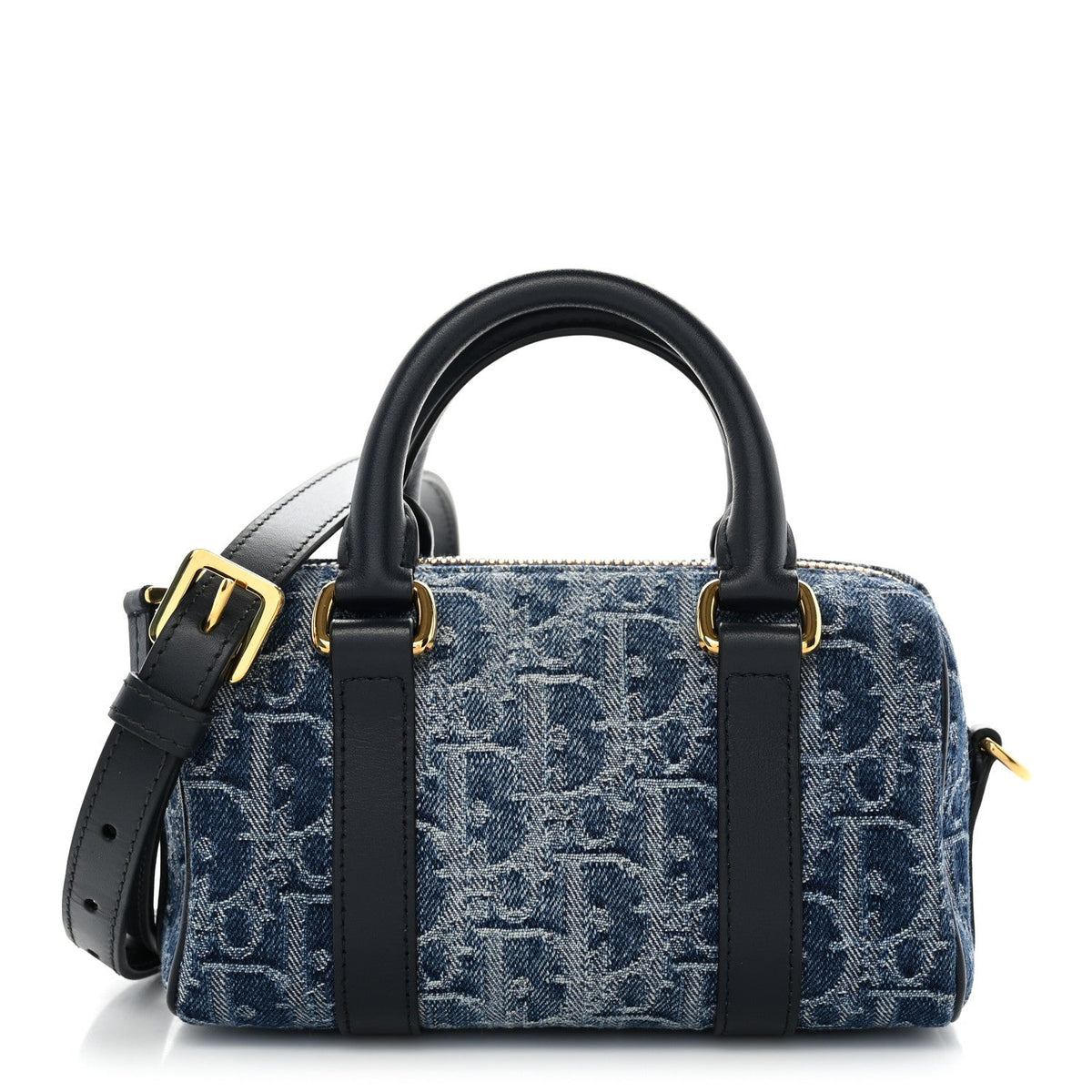 Denim Oblique Nano Groove 17 Bag Blue wholesalehk.shop