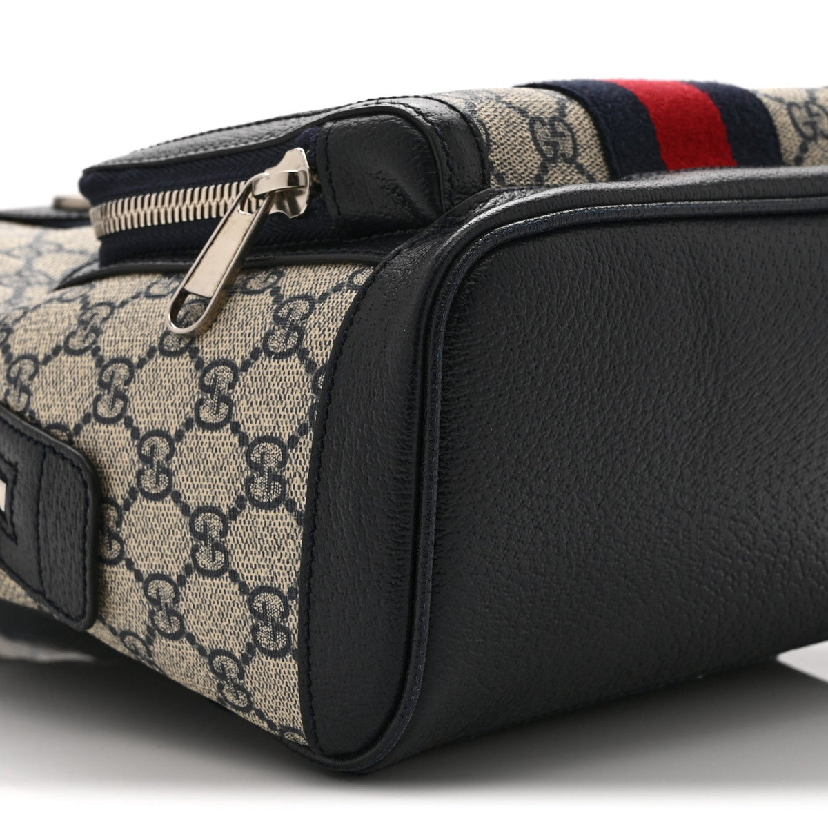 GG Supreme Monogram Textured Dollar Calfskin Web Small Ophidia Day Backpack Beige Blue Black wholesalehk.shop