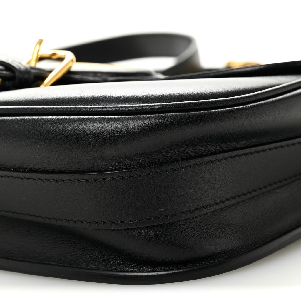 Box Calfskin Medium Bobby Flap Black wholesalehk.shop