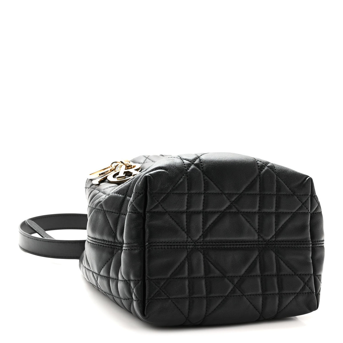 Calfskin Macrocannage Small Toujours Vertical Tote Black wholesalehk.shop