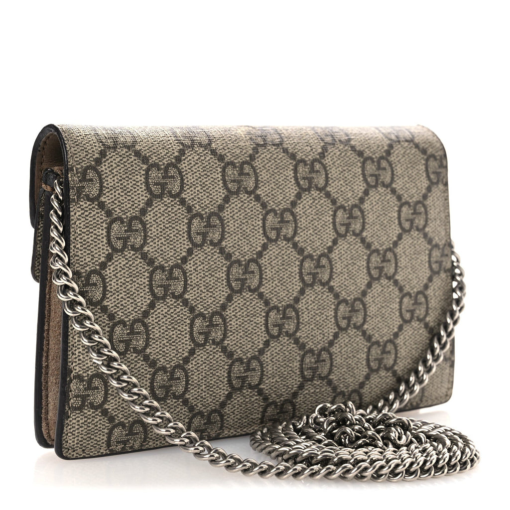 GG Supreme Monogram Super Mini Dionysus Shoulder Bag Taupe wholesalehk.shop