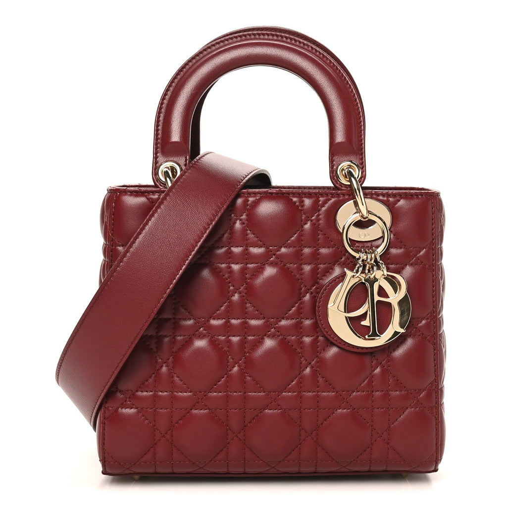 Lambskin Cannage Small My ABCDior Lady Bordeaux wholesalehk.shop
