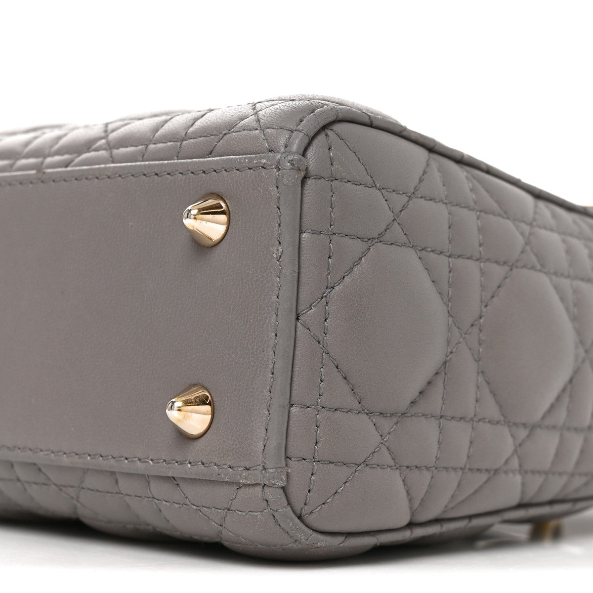 Lambskin Cannage Small My ABCDior Lady Dior Grey wholesalehk.shop