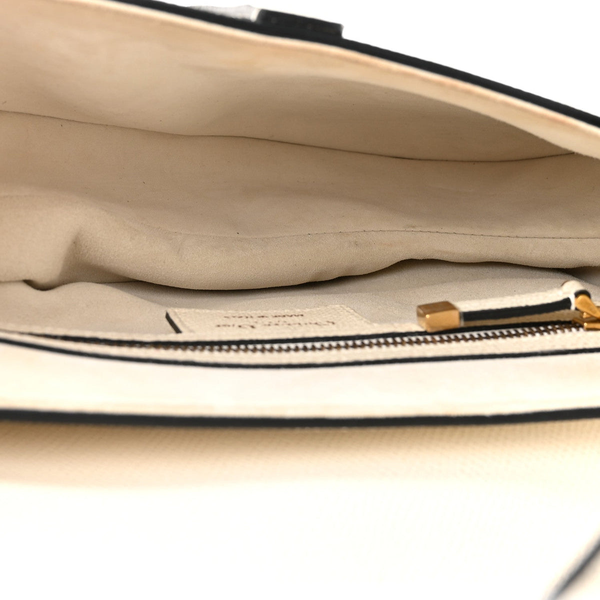 Grained Calfskin Saddle Bag With Strap Latte wholesalehk.shop