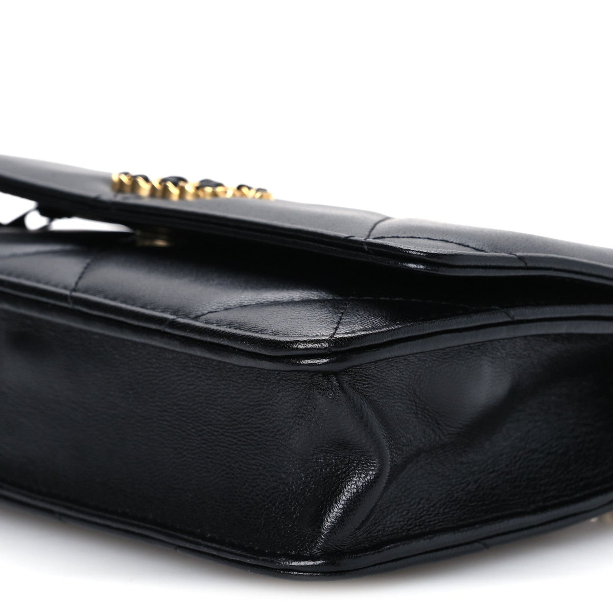 Lambskin Quilted Chanel 19 Wallet On Chain WOC Black wholesalehk.shop