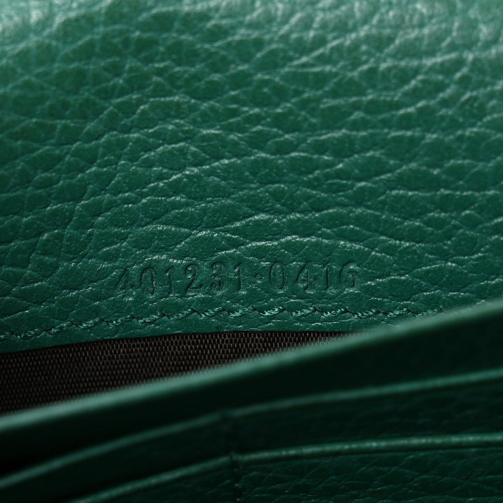 Calfskin Mini Dionysus Chain Wallet Emerald wholesalehk.shop
