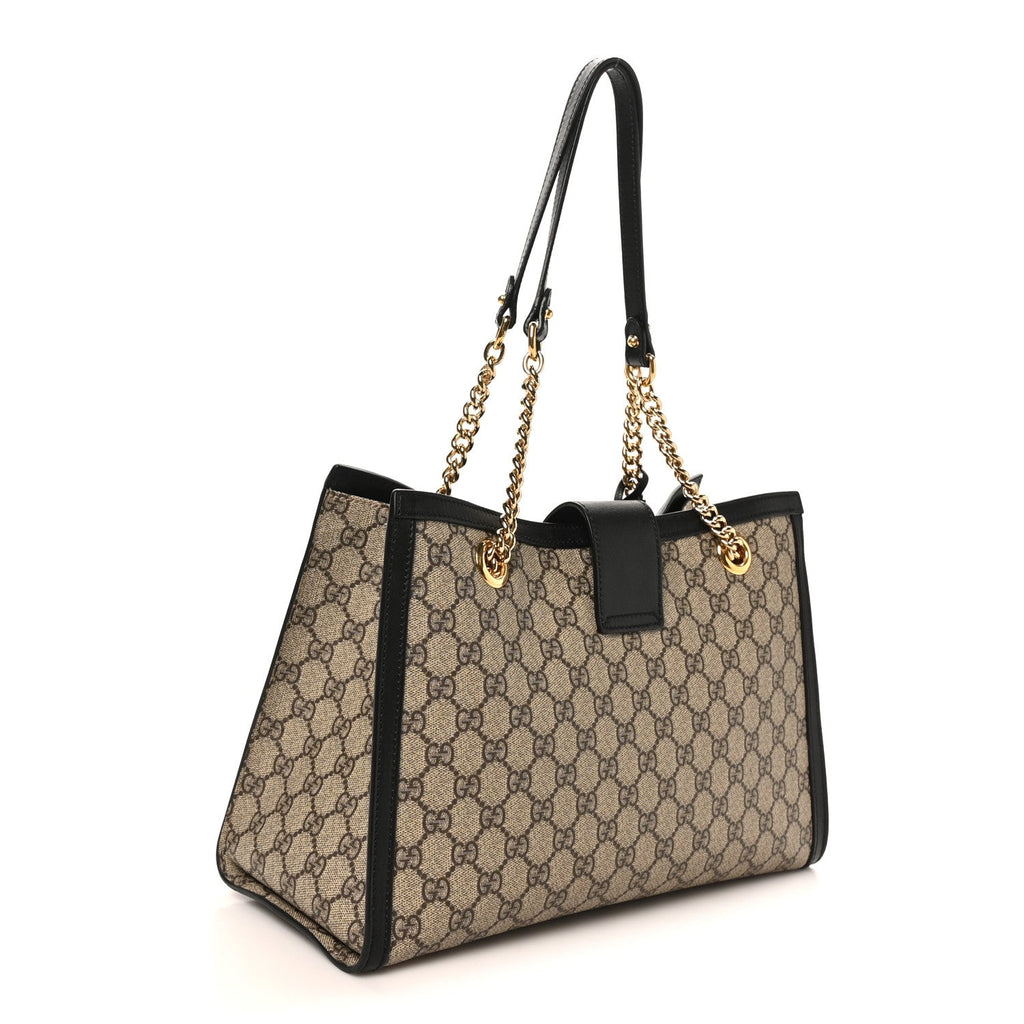 GG Supreme Monogram Medium Padlock Tote Black £¨ Direct shipment via from wholesalehk.shop